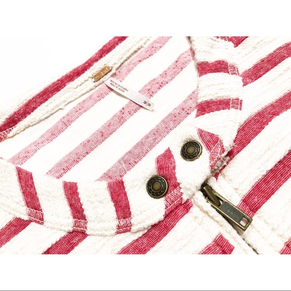 Free People Striped Peplum Jacket - Picture 4 of 10